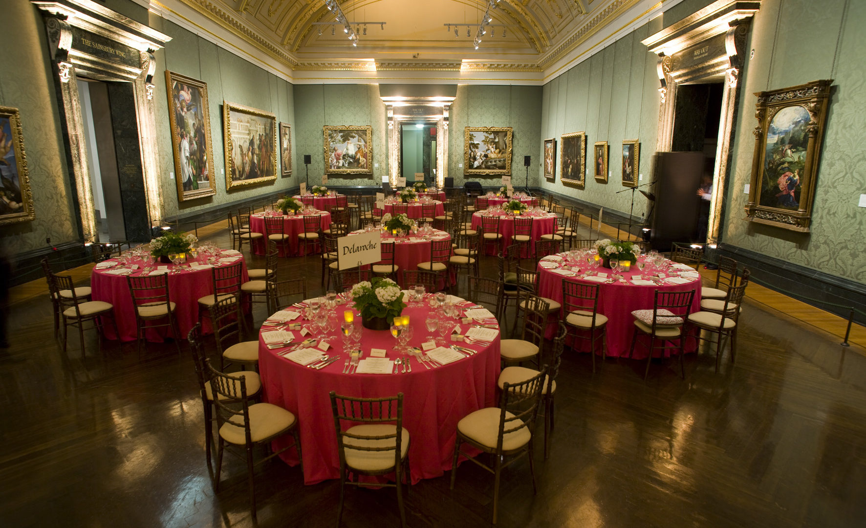 National Dining Rooms National Gallery - Bond 45 - National Harbor - University of bristol strategy launch, aladdin press night party, official venue hire launch.
