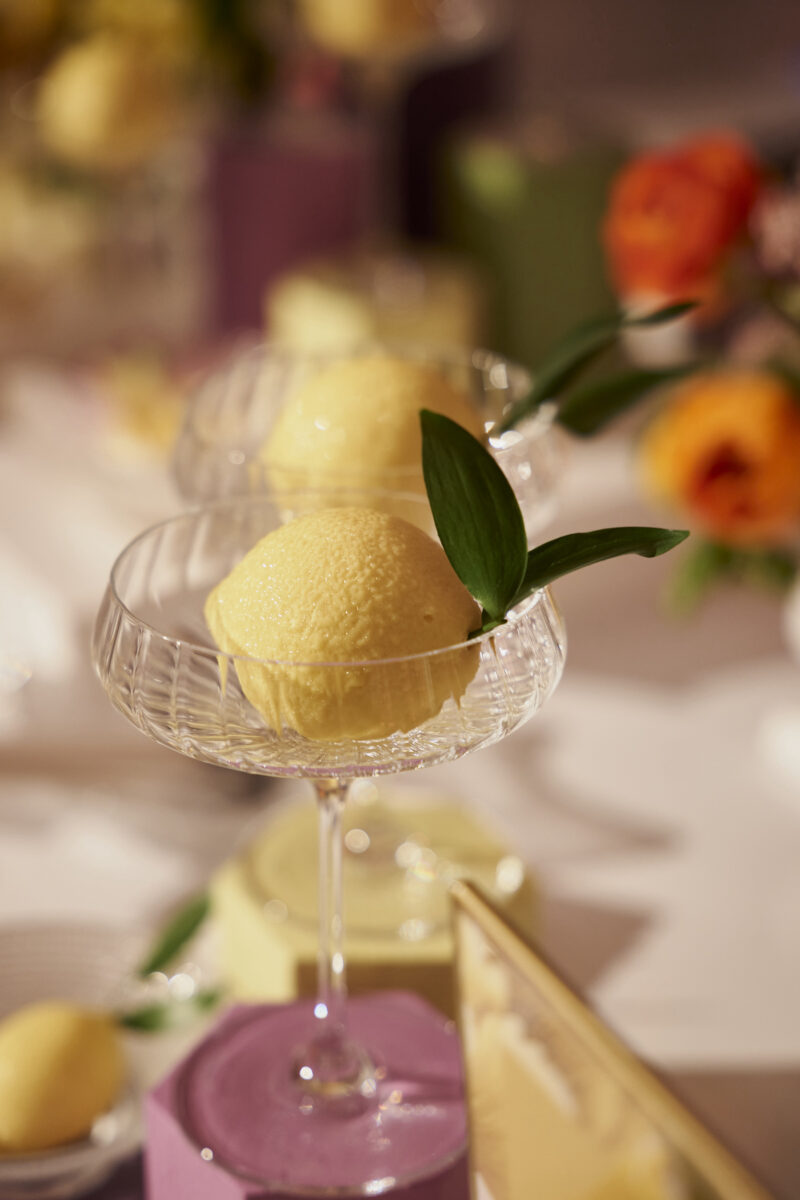 Realistic amalfi lemon dessert