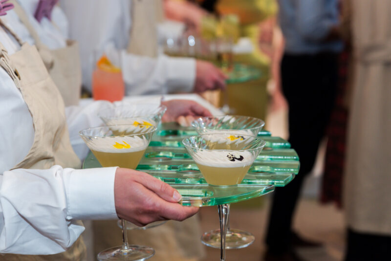 Cocktails being served