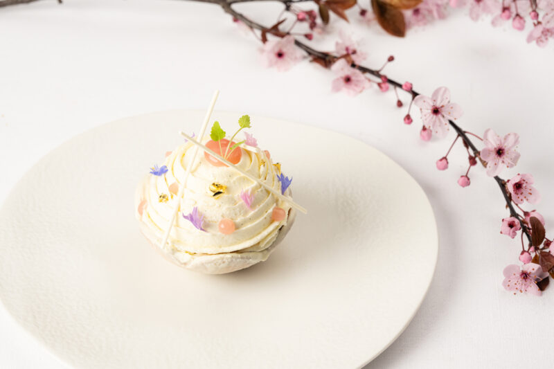 Peach, Lemongrass, Vanilla Dessert by Moving Venue